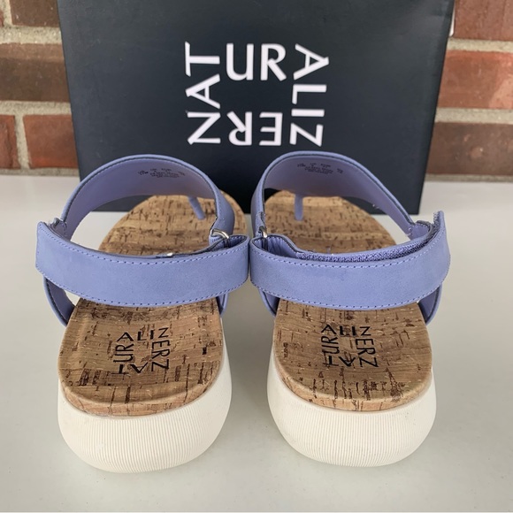 Naturalizer Womens Meghan Faux Leather Slingback Thong Sandals bue US 11 M - Picture 6 of 10